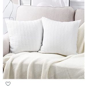 NWTS Super Soft White Throw Pillow Cases